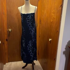 Long 100% silk slip dress